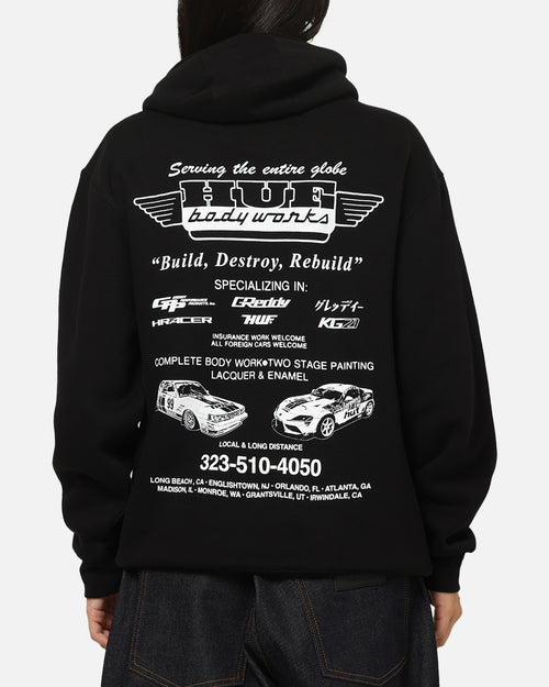 Huf X Greddy Body Works Hoodie Black