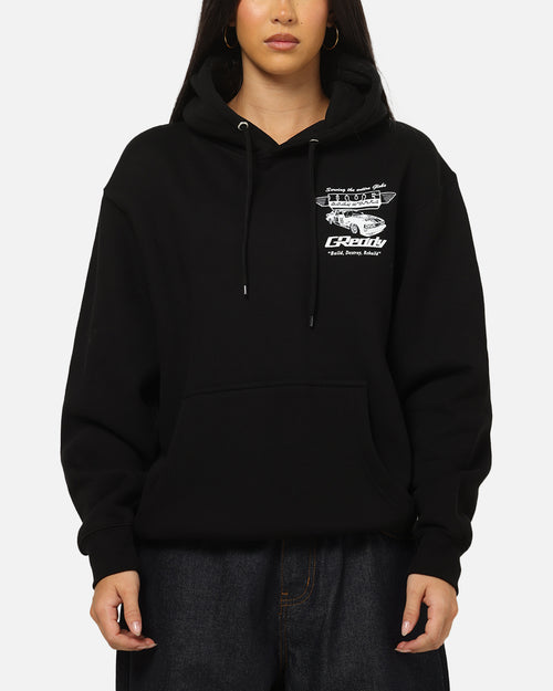Huf X Greddy Body Works Hoodie Black