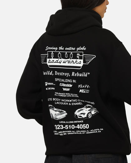 Huf X Greddy Body Works Hoodie Black
