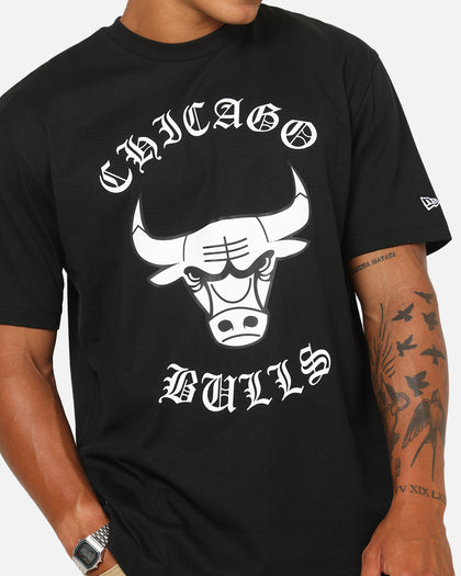 New Era Chicago Bulls Gothic Oversized T-Shirt Black