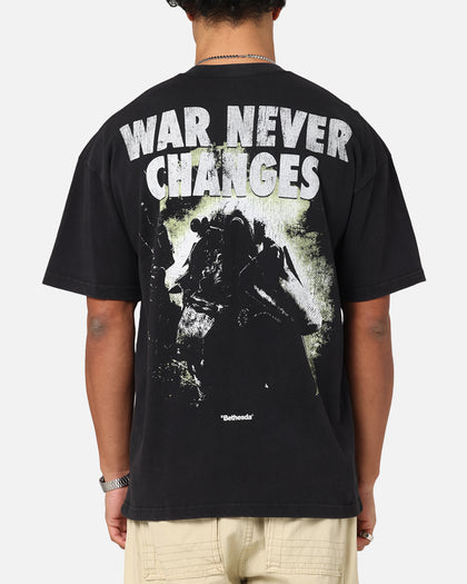 73Studio X Fallout '08 Fallout 3 Vintage T-Shirt Black Acidwash