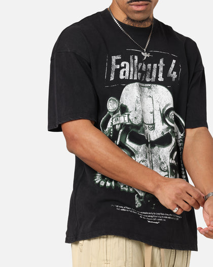 73Studio X Fallout '15 Fallout 4 Vintage T-Shirt Black Acidwash