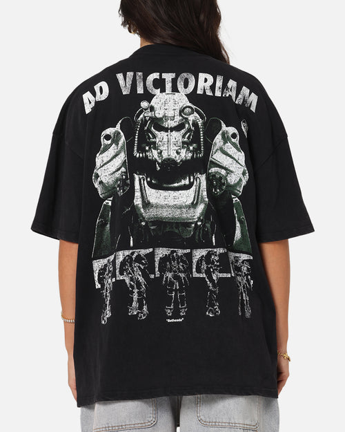 73Studio X Fallout '15 Fallout 4 Vintage T-Shirt Black Acidwash