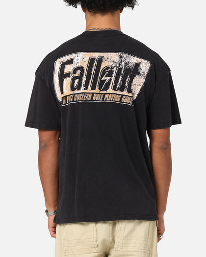 73Studio X Fallout '97 Fallout Vintage T-Shirt Black Acidwash