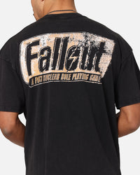 73Studio X Fallout '97 Fallout Vintage T-Shirt Black Acidwash