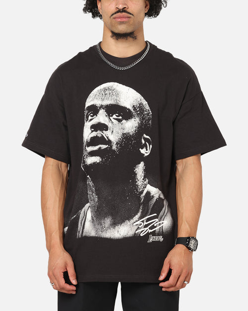 Mitchell & Ness Los Angeles Lakers Shaquille O'Neal Big Head T-Shirt Faded Black