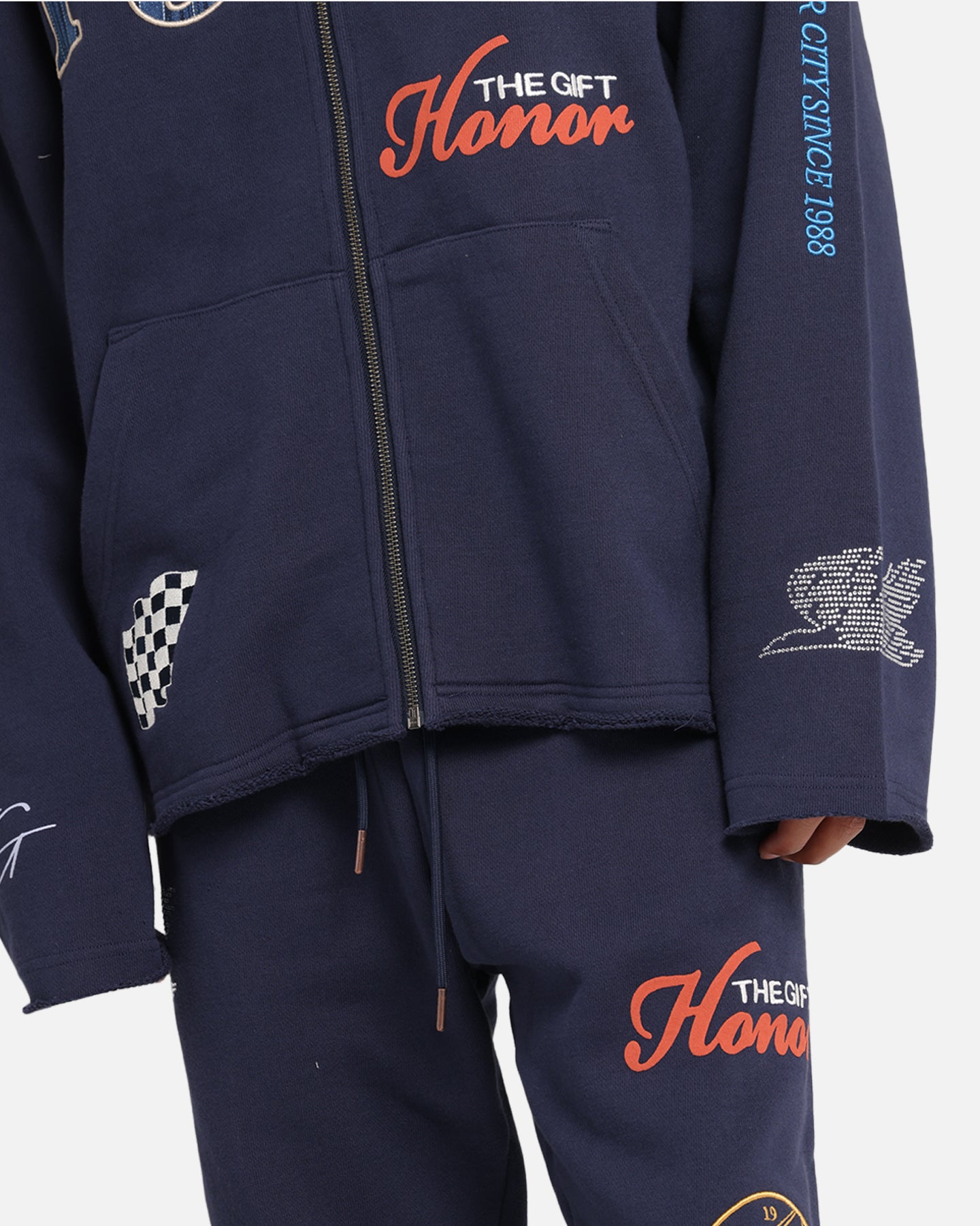 Honor The Gift 1988 Full Zip Hoodie Navy | Culture Kings