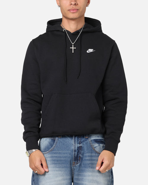 Nike Club Pullover Fleece Hoodie Black/Black/White