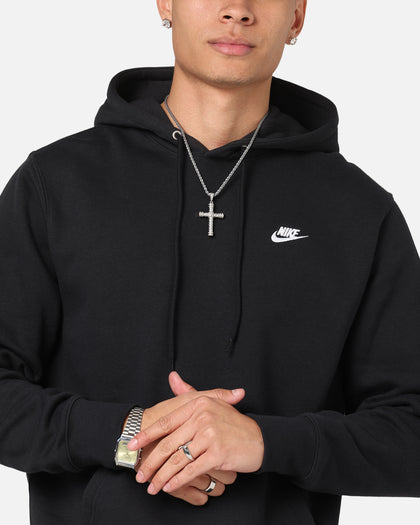 Nike Club Pullover Fleece Hoodie Black/Black/White