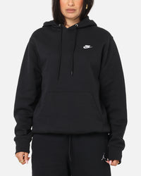 Nike Club Pullover Fleece Hoodie Black/Black/White