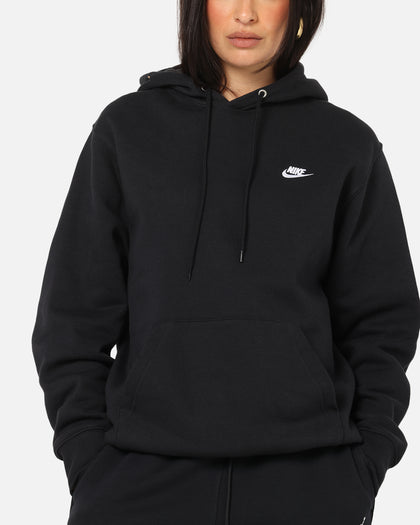 Nike Club Pullover Fleece Hoodie Black/Black/White