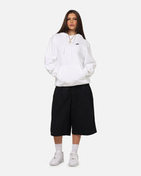 Nike Club Pullover Fleece Hoodie White/White/Black