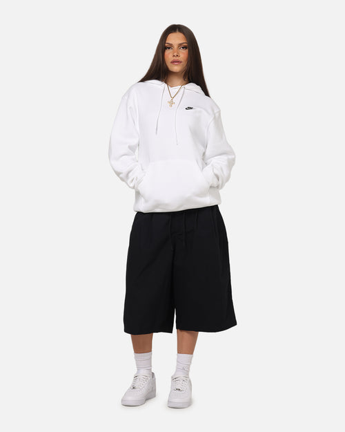 Nike Club Pullover Fleece Hoodie White/White/Black
