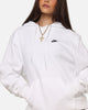 Nike Club Pullover Fleece Hoodie White/White/Black