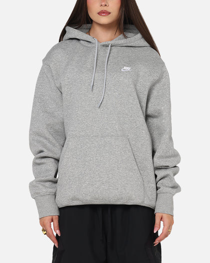 Nike Club Pullover Fleece Hoodie Dark Grey Heather