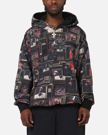 Jordan Brooklyn Fleece Printed Hoodie Black/Sail