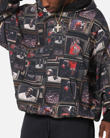 Jordan Brooklyn Fleece Printed Hoodie Black/Sail