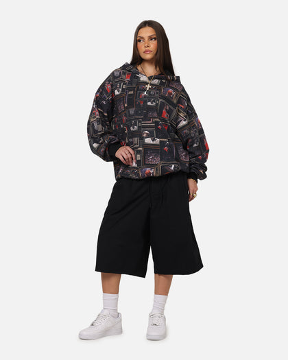 Jordan Brooklyn Fleece Printed Hoodie Black/Sail