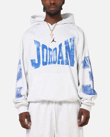 Jordan Brooklyn Collegiate Pullover Hoodie Birch Heather Grey