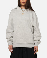 Jordan Brooklyn Fleece Pullover Hoodie Grey Heather/White