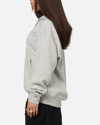 Jordan Brooklyn Fleece Pullover Hoodie Grey Heather/White