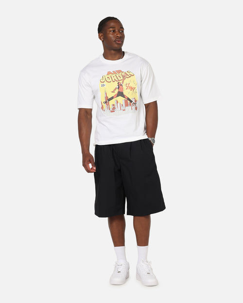 Jordan Jumpman Comic Crewneck T-Shirt White/Black