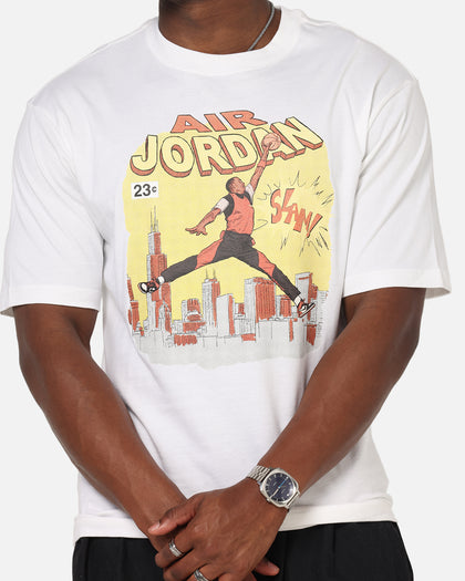 Jordan Jumpman Comic Crewneck T-Shirt White/Black