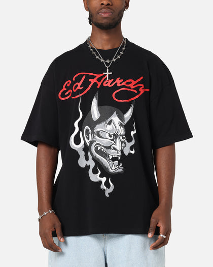 Ed Hardy Flash Demon T-Shirt Black