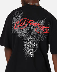 Ed Hardy Flash Demon T-Shirt Black
