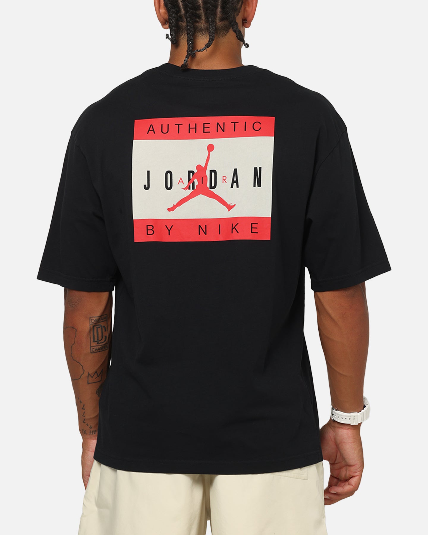 red and black jordan shirt men's