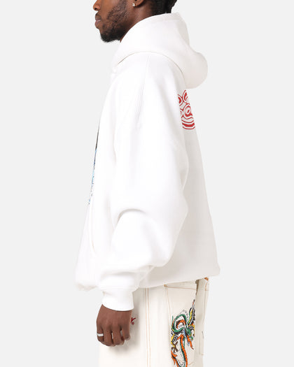 Ed Hardy Blue Dragon Hoodie White