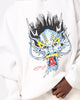Ed Hardy Blue Dragon Hoodie White