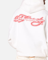 Ed Hardy Blue Dragon Hoodie White