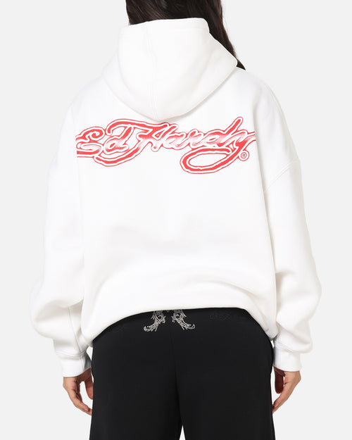 Ed Hardy Blue Dragon Hoodie White