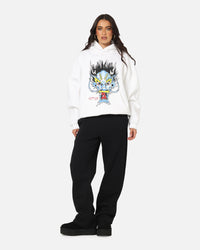 Ed Hardy Blue Dragon Hoodie White