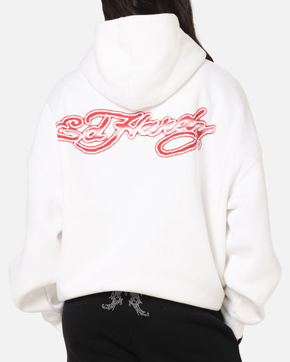 Ed Hardy Blue Dragon Hoodie White
