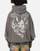 Ed Hardy Double Horns Hoodie Washed Charcoal