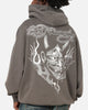 Ed Hardy Double Horns Hoodie Washed Charcoal