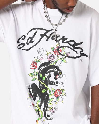 Ed Hardy Savage Bloom T-Shirt White
