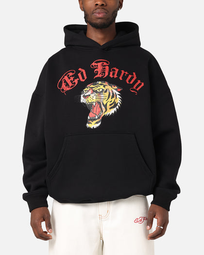 Ed Hardy Tiger Wrath Hoodie Black