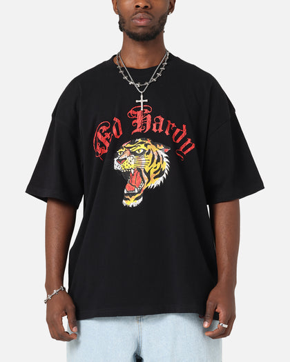 Ed Hardy Tiger Wrath T-Shirt Black