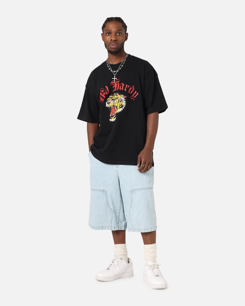 Ed Hardy Tiger Wrath T-Shirt Black