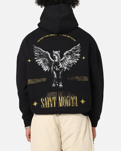 Saint Morta Realm Of Return Boxy Hoodie Black