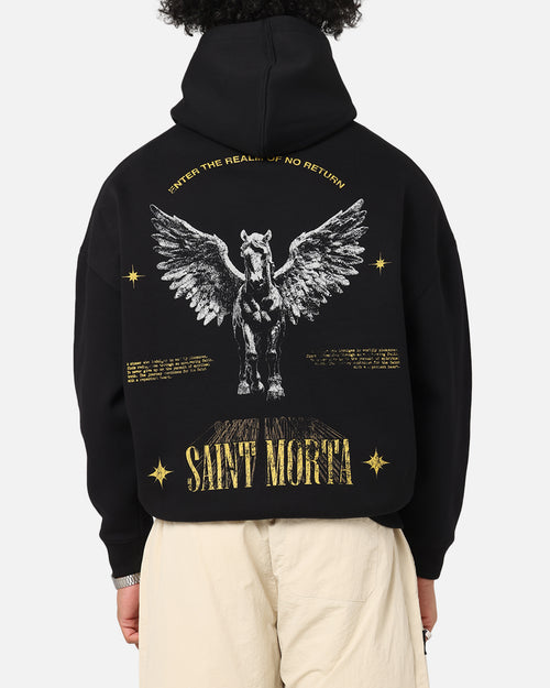Saint Morta Realm Of Return Boxy Hoodie Black