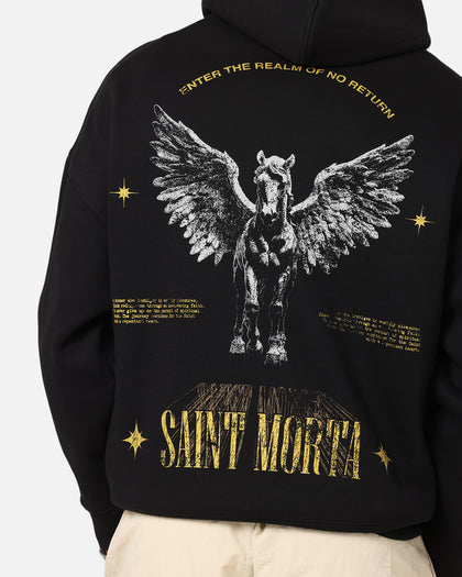 Saint Morta Realm Of Return Boxy Hoodie Black