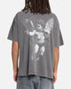 Saint Morta Redemption Mock Neck T-Shirt Washed Charcoal