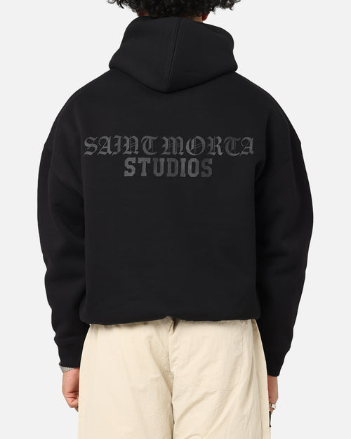 Saint Morta Studios Boxy Hoodie Black