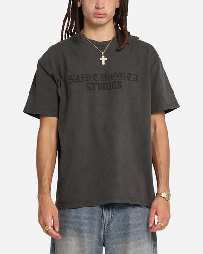 Saint Morta Studios Boxy T-Shirt Black Wash