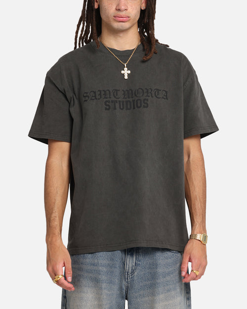 Saint Morta Studios Boxy T-Shirt Black Wash