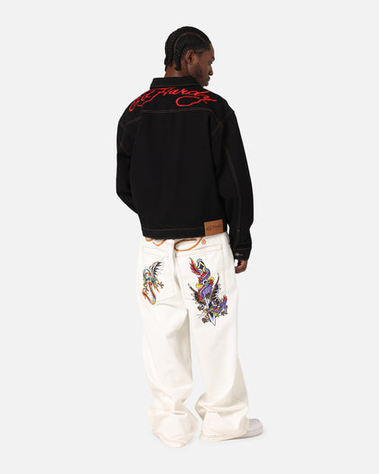 Ed Hardy Coach Denim Jacket Black